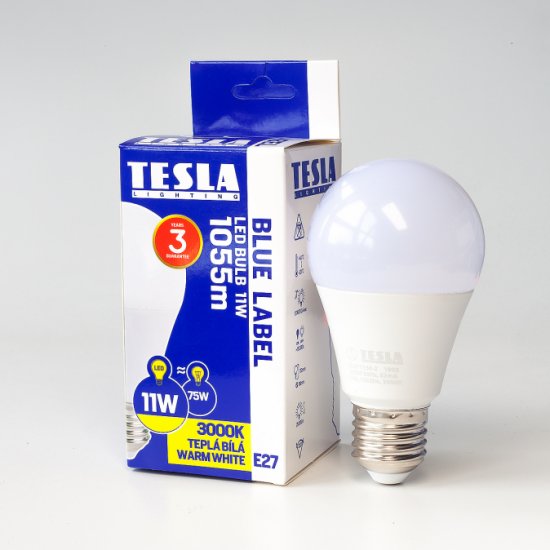 Λάμπα LED Tesla E27 11W 1055lm Θερμό φως