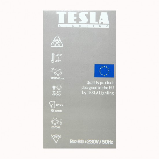 Tesla Λάμπα LED E27 White Label 7W 600 lm Θερμό φως